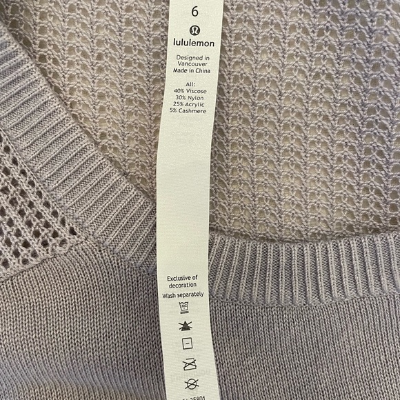 Lululemon lavender sweater - Picture 4 of 4